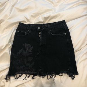 Carmar Black Jean Skirt